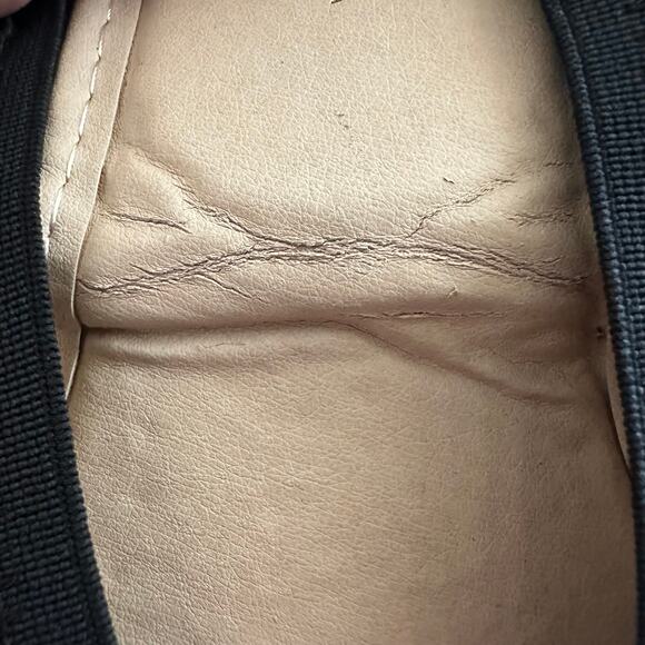 NEW YOSI SAMRA Black Whisper White Calf Fur Leather Samara Ballet Flats Foldable - Picture 7 of 7